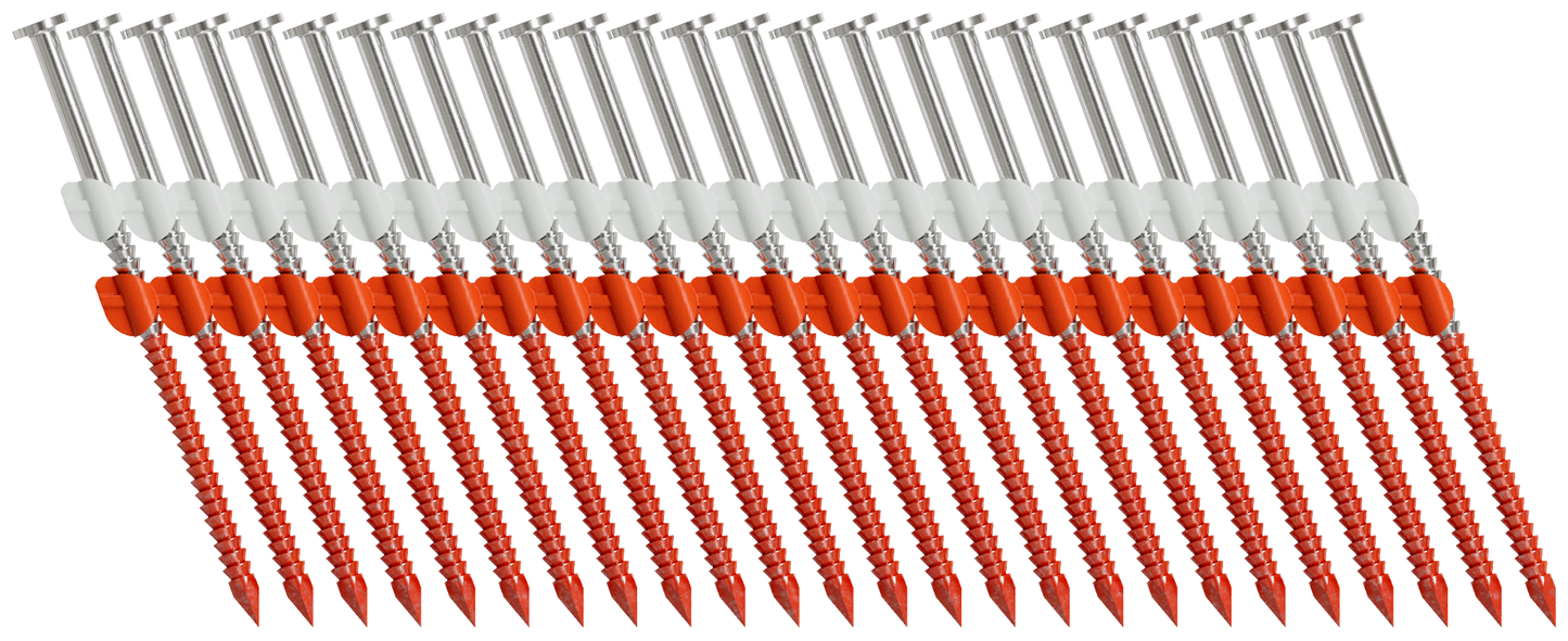 Simpson Strong-Tie S10A300CNB 20°–22° Plastic Strip, Full Round Head, Ring-Shank Nail — 3 in. x .131 in. Type 304 (4000-Qty) (Pack of 80)