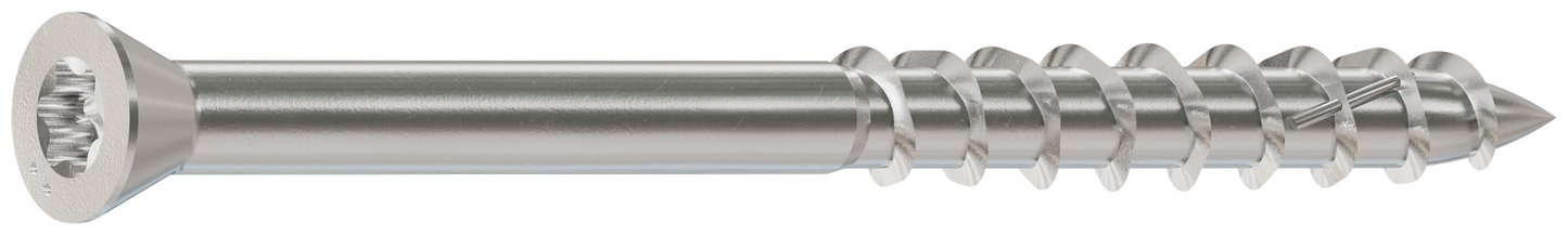 Simpson Strong-Tie S07200WP1 Deck-Drive™ DWP WOOD SS Screw — #7 x 2 in. T-15, Trim Head, Type 305 (1 lb.) (Pack of 10)
