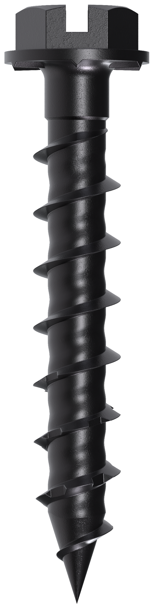 Simpson Strong-Tie TNTBL18114H Titen Turbo™ — 3/16 in. x 1-1/4 in. Hex-Head Concrete and Masonry Screw, Black (100-Qty) (Pack of 16)