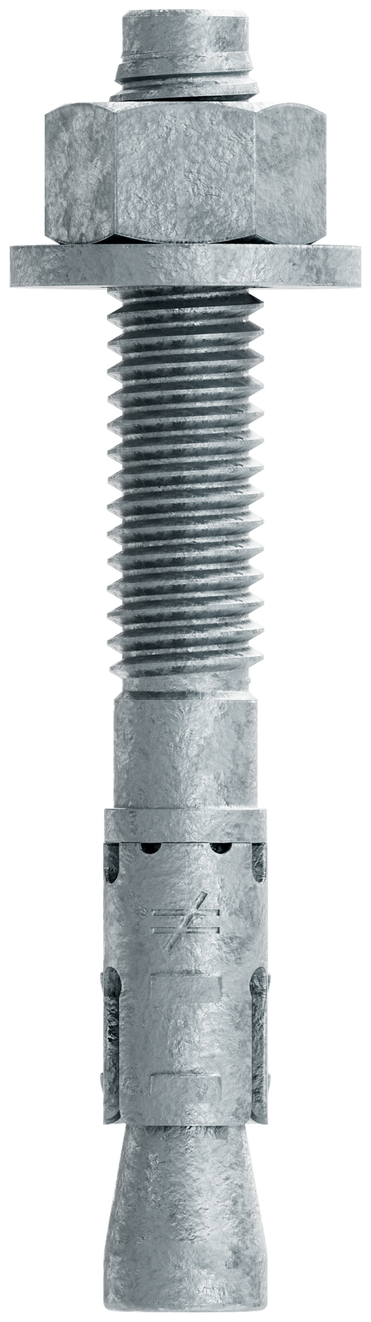 Simpson Strong-Tie STB2-37300MGF50 Strong-Bolt® 2 — 3/8 in. x 3 in. Mechanically Galvanized Wedge Anchor, Fully Assembled (50-Qty) (Pack of 4)
