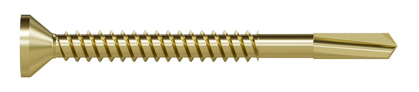 Simpson Strong-Tie PPHD11516S0818 Strong-Drive® PPHD SHEATHING-TO-CFS Screw (Collated) — #8 x 1-15/16 in. T25, Yellow Zinc (2000-Qty)