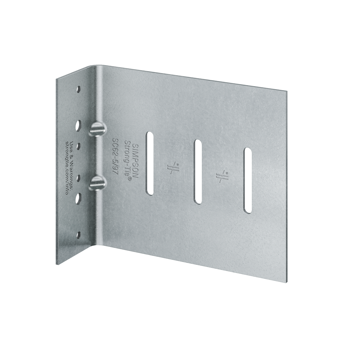 Simpson Strong-Tie SC62-5/97-KT25 SC 6 in. 12 ga. Bypass Framing Slide-Clip Connector w/ Screws (Qty-25)