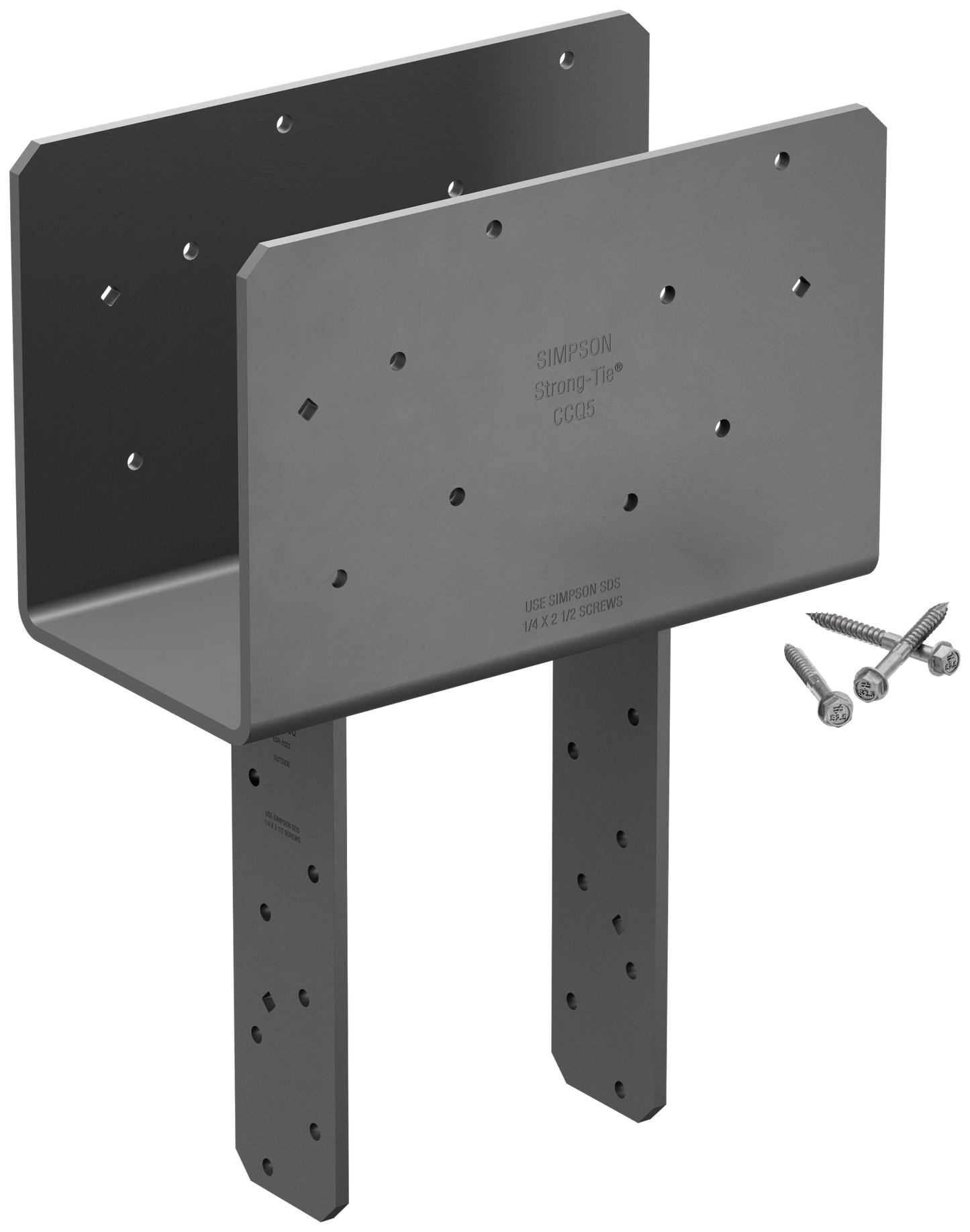 Simpson Strong-Tie CCQ5-6SDS2.5 CCQ™ Column Cap for 5-1/8 in. Beam, 6x Post with Strong-Drive® SDS Screws (Pack of 60)