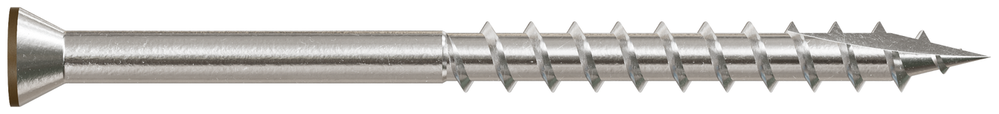Simpson Strong-Tie T07225FT70BR01 Trim-Head Screw, 6-Lobe Drive — #7 x 2-1/4 in. T-15 Type 316, Brown 01 (70-Qty) (Pack of 5)
