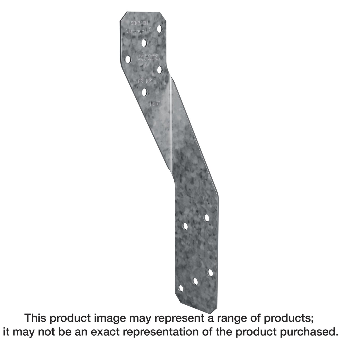 Simpson Strong-Tie H2.5T H2.5T 18-Gauge Galvanized Hurricane Tie (Pack of 9600)