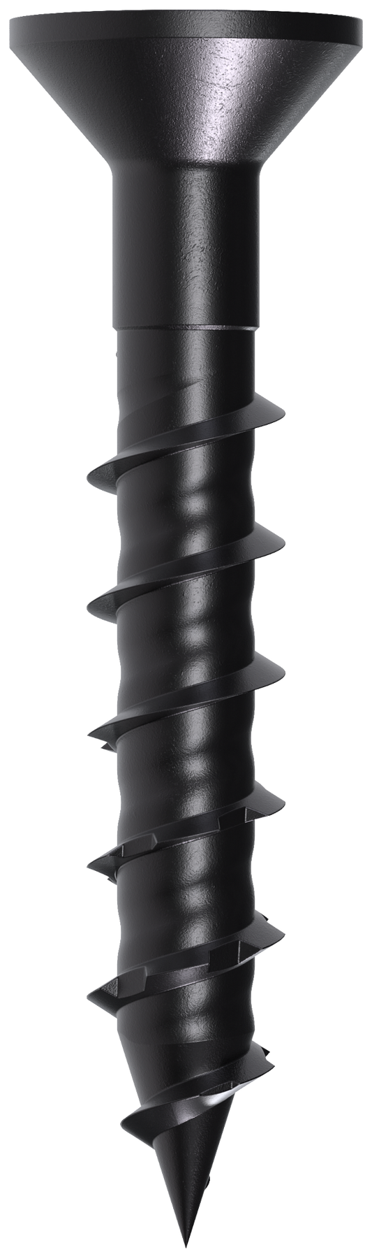 Simpson Strong-Tie TNTBL18114TF Titen Turbo™ — 3/16 in. x 1-1/4 in. 6-Lobe Flat-Head Concrete and Masonry Screw, Black (100-Qty) (Pack of 16)