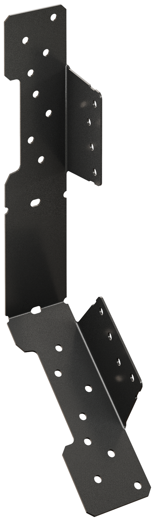 Simpson Strong-Tie LSCPC Outdoor Accents® LSCPC 18-Gauge ZMAX®, Black Powder-Coated Adjustable Stringer Connector (Pack of 24)