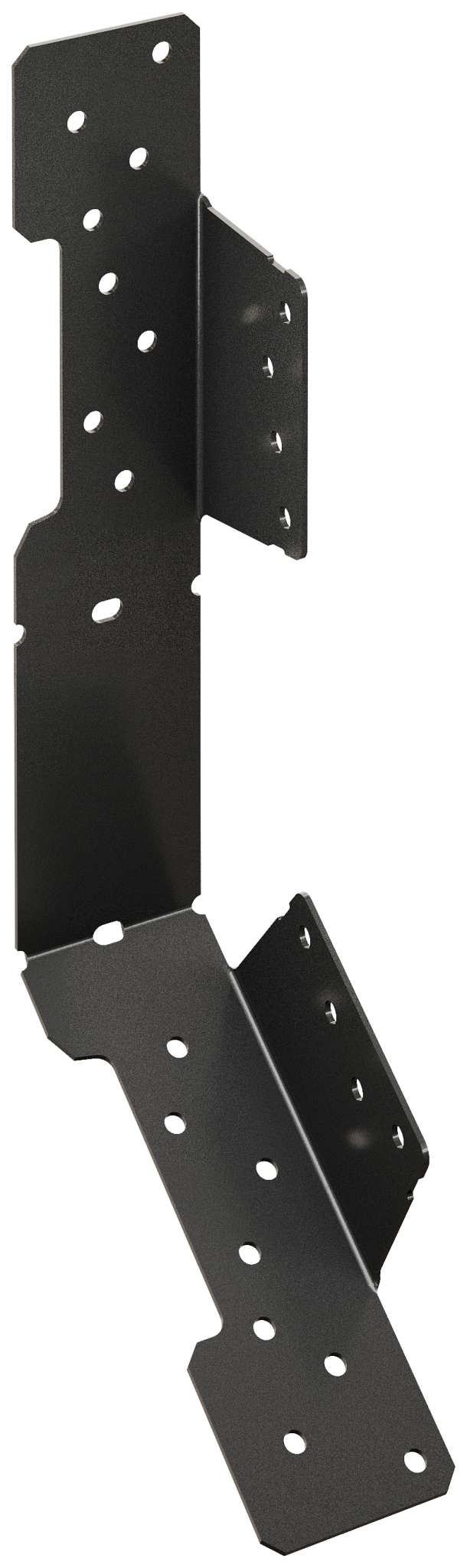 Simpson Strong-Tie LSCPC Outdoor Accents® LSCPC 18-Gauge ZMAX®, Black Powder-Coated Adjustable Stringer Connector