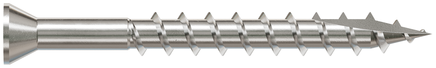 Simpson Strong-Tie S07C162FBP Trim-Head Screw, Square Drive — #7 x 1-5/8 in. #1 SQ, Type 305 (135-Qty) (Pack of 5)