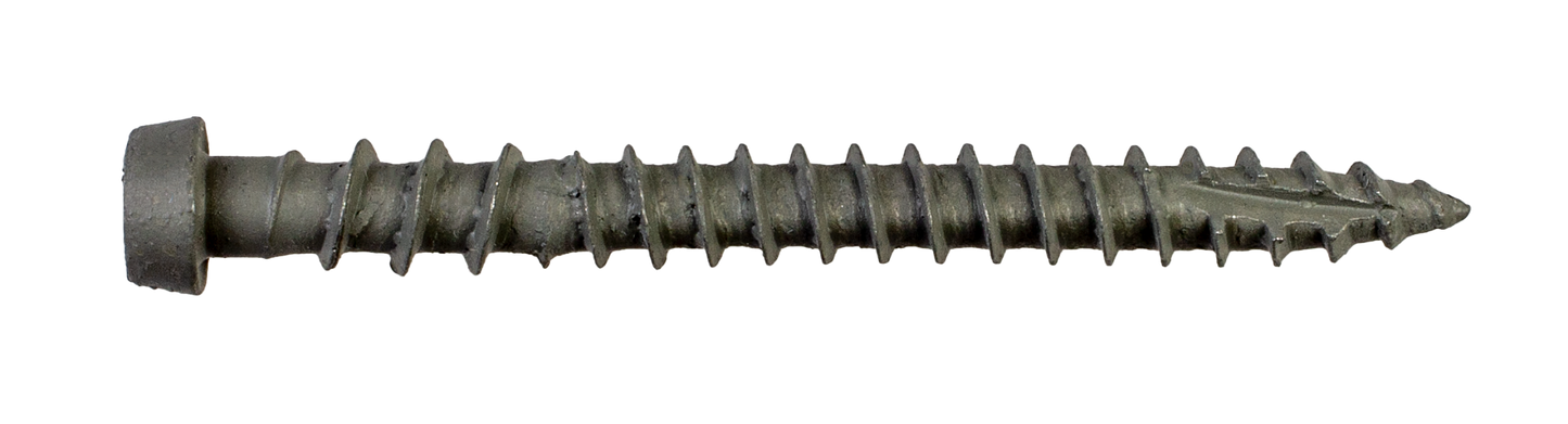 Simpson Strong-Tie DCU2GRR70 Deck-Drive™ DCU COMPOSITE Screw — #10 x 2 in. T20, Quik Guard®, Gray (70-Qty)
