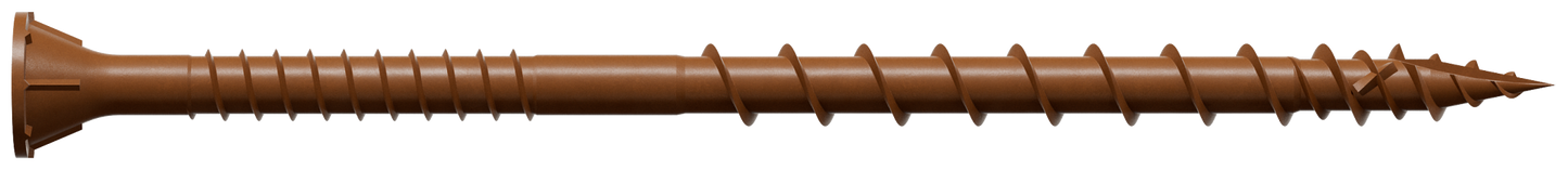 Simpson Strong-Tie DSVR312R1LB Deck-Drive™ DSV WOOD Screw — #10 x 3-1/2 in. T-25, Flat Head, Quik Guard®, Red (1 lb.) (Pack of 10)