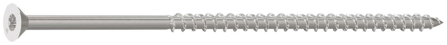 Simpson Strong-Tie T12600WP5 Strong-Drive® DWP WOOD SS Screw — #12 x 6 in. T27, Flat Head, Type 316 (5 lb.) (Pack of 300)