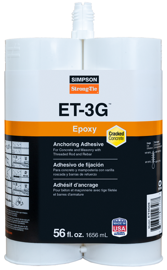 Simpson Strong-Tie ET3G56 ET-3G™ 56 oz. Epoxy Adhesive Cartridge (Pack of 216)