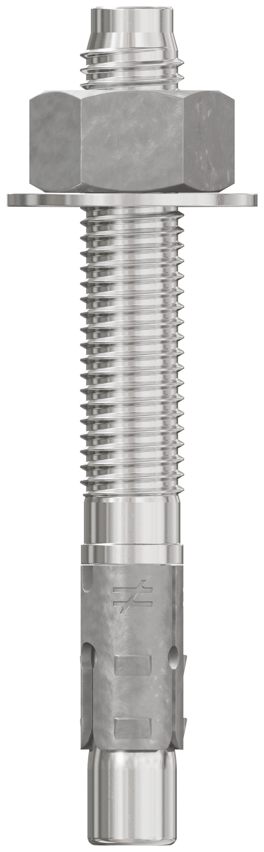 Simpson Strong-Tie STB2-62500S4F20 Strong-Bolt® 2 — 5/8 in. x 5 in. Type 304 Stainless-Steel Wedge Anchor, Fully Assembled (20-Qty)