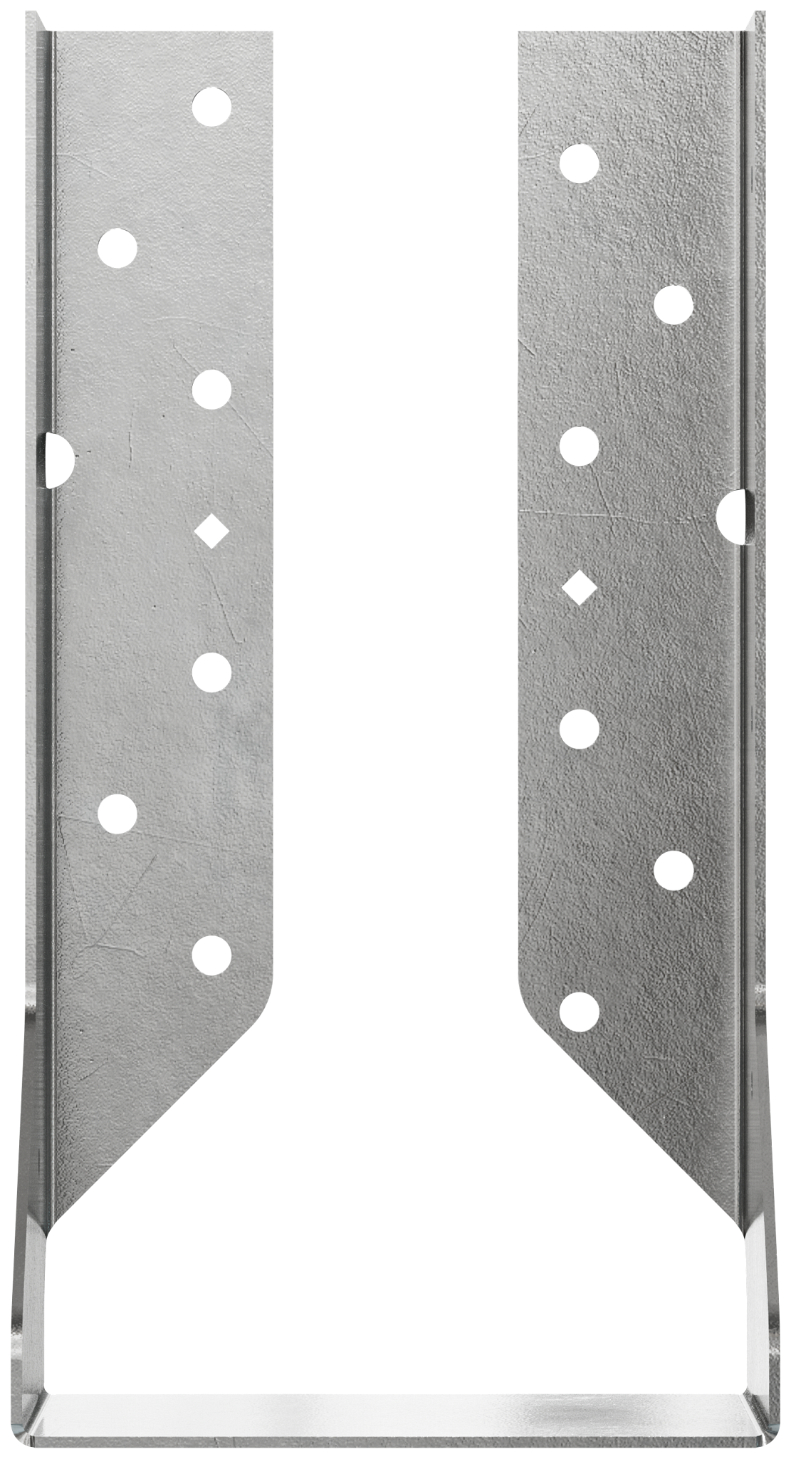 Simpson Strong-Tie HUCQ210-3SS-SDS HUCQ Stainless-Steel Heavy Face-Mount Concealed-Flange Joist Hanger for Triple 2x10 w/ Screws