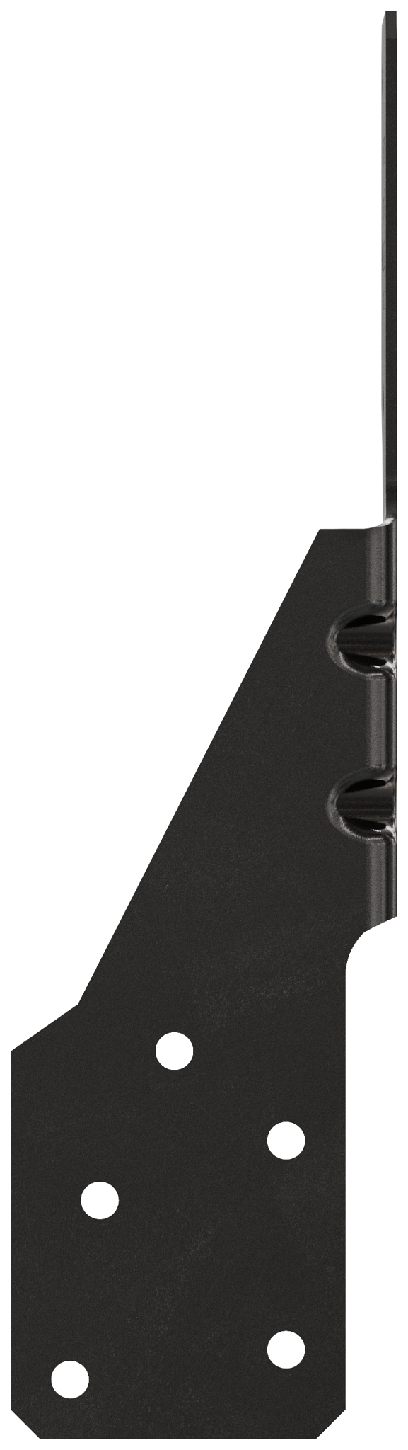 Simpson Strong-Tie H2.5APC Outdoor Accents® H2.5APC 18-Gauge ZMAX®, Black Powder-Coated Hurricane Tie (Pack of 50)
