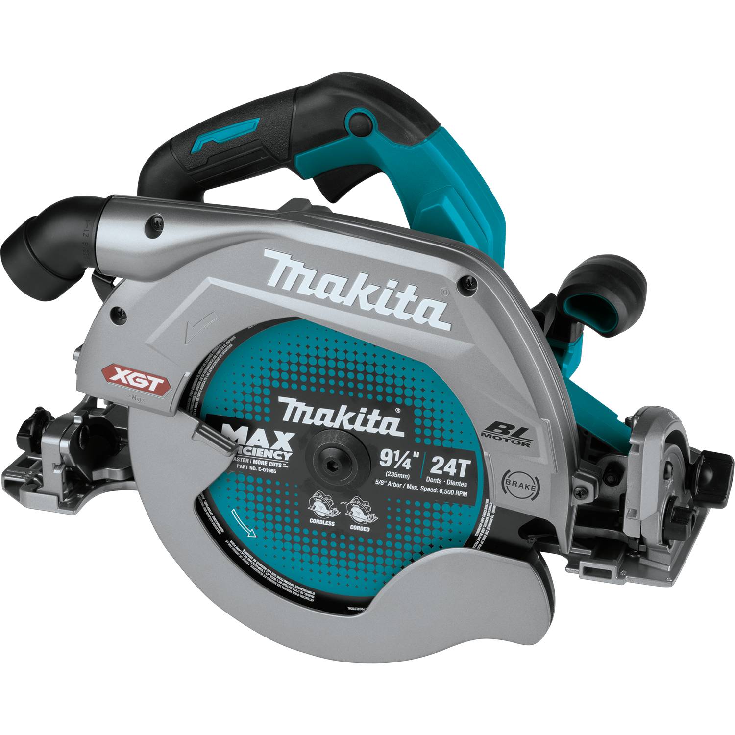 Makita GSH03Z 40V max XGT® 9-1/4" Circular Saw, guide rail compatible base, AWS® Capable (Tool Only)