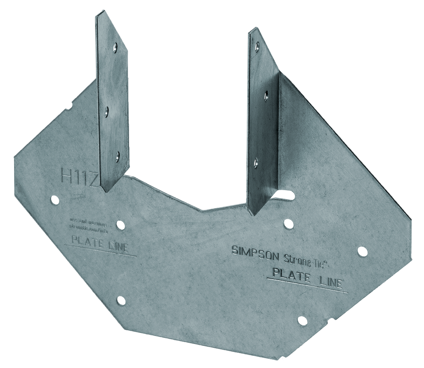 Simpson Strong-Tie H11Z H11 18-Gauge ZMAX® Galvanized Hurricane Tie (Pack of 50)