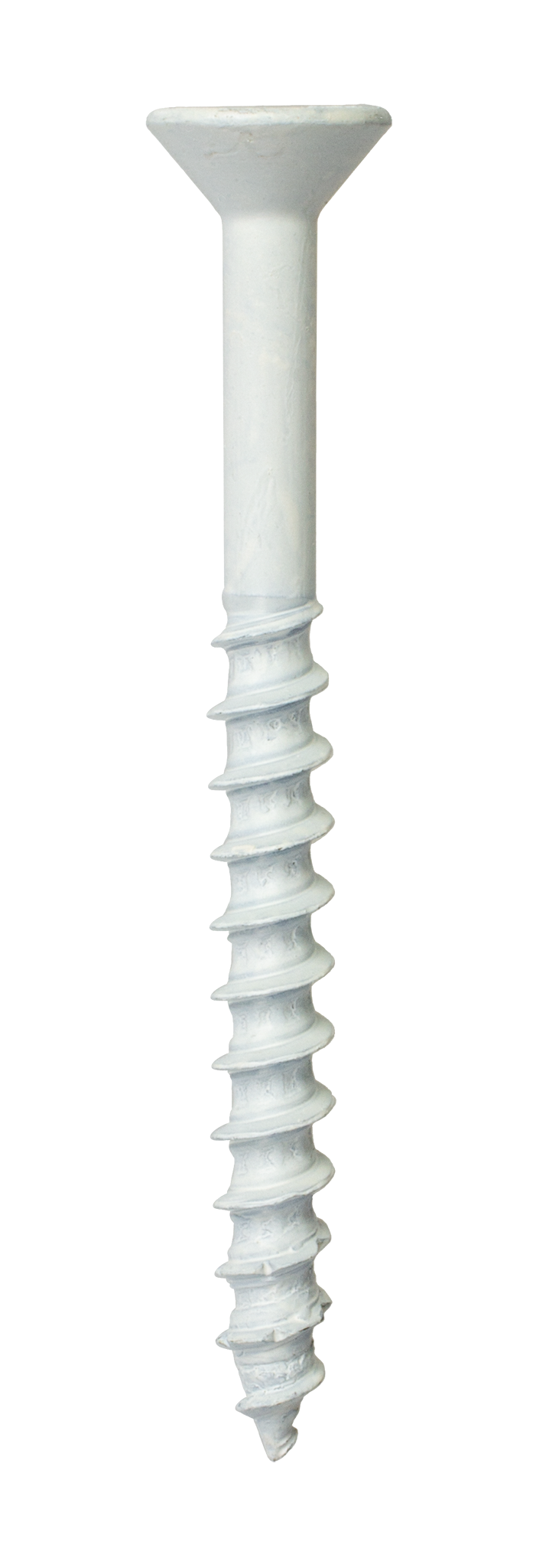 Simpson Strong-Tie TNTW25234TF Titen Turbo™ — 1/4 in. x 2-3/4 in. 6-Lobe Flat-Head Concrete and Masonry Screw, White (100-Qty)