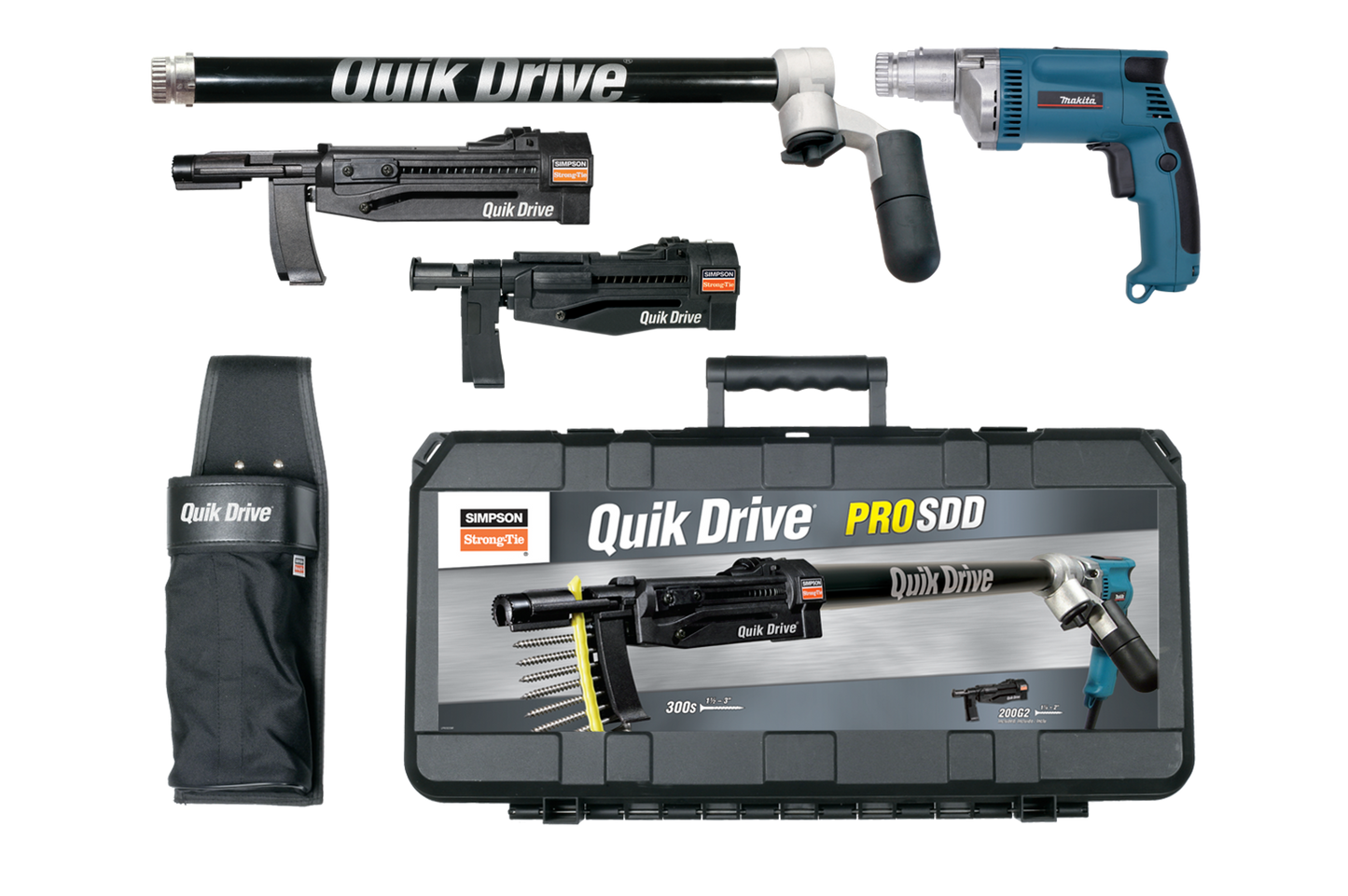 Simpson Strong-Tie PROSDDM35K Quik Drive® PROSDD Multi-Purpose Combo System w/ Makita® 3500 RPM Screwdriver Motor