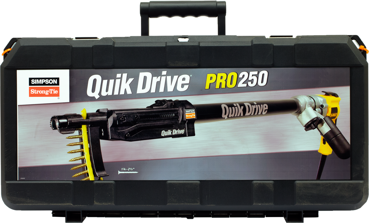 Simpson Strong-Tie PRO250G2D25K Quik Drive® PRO250G2 Subfloor System w/ DeWalt® 2500 RPM Screwdriver Motor (Pack of 60)
