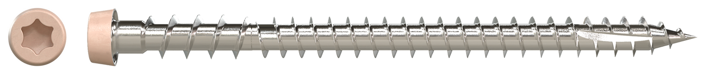 Simpson Strong-Tie DCU234MB316TN05 Deck-Drive™ DCU COMPOSITE Screw — #10 x 2-3/4 in. T20, Type 316, Tan 05 (1750-Qty)