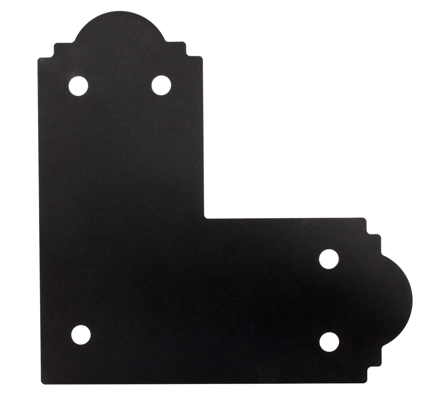 Simpson Strong-Tie APL6 Outdoor Accents® Mission Collection® ZMAX®, Black Powder-Coated L Strap for 6x6