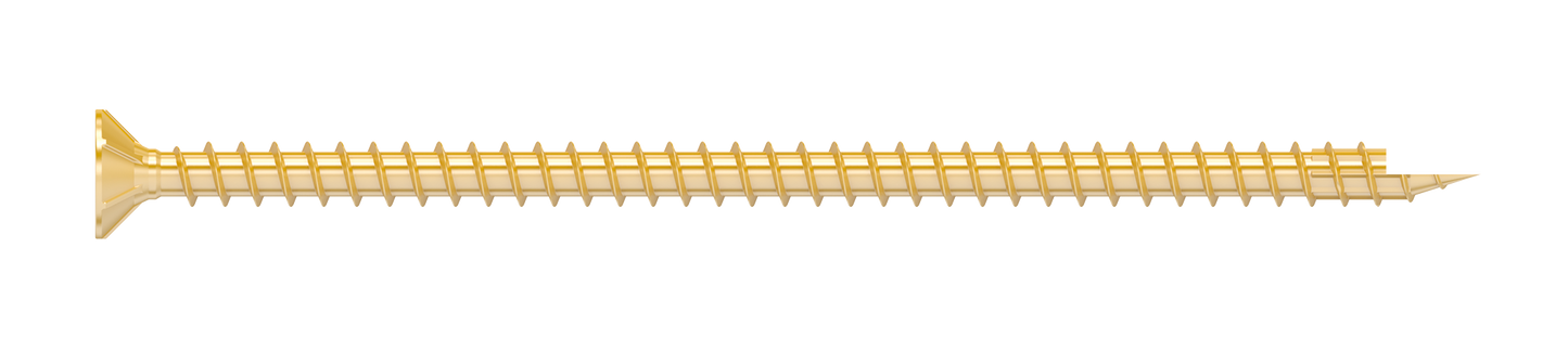 Simpson Strong-Tie SDCF22614 Strong-Drive® SDCF TIMBER-CF Screw — 0.315 in. x 6-1/4 in. T40, Yellow Zinc (250-Qty)