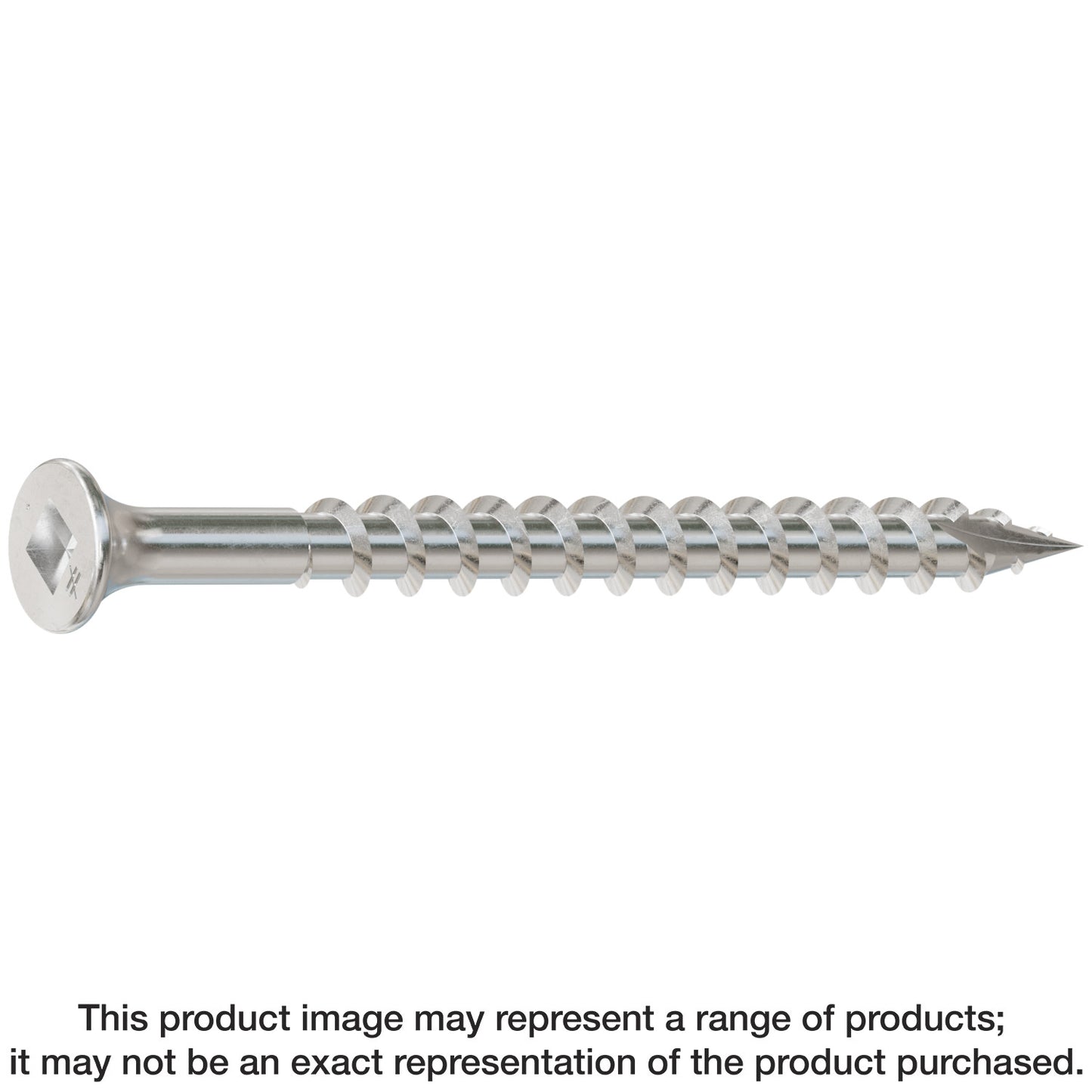 Simpson Strong-Tie SS3DSC212BS316 Bugle-Head Wood Screw (Collated) — #10 x 2-1/2 in. #3 Square Drive, Type 316 (1500-Qty) (Pack of 100)