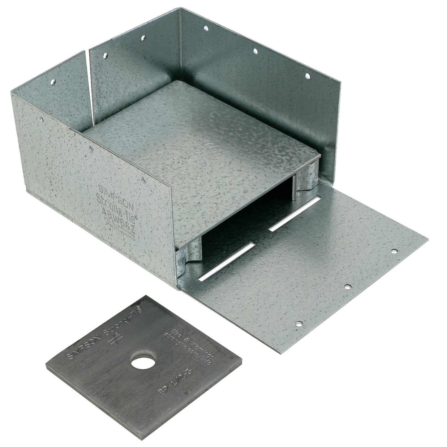 Simpson Strong-Tie ABW66Z ABW ZMAX® Galvanized Adjustable Standoff Post Base for 6x6
