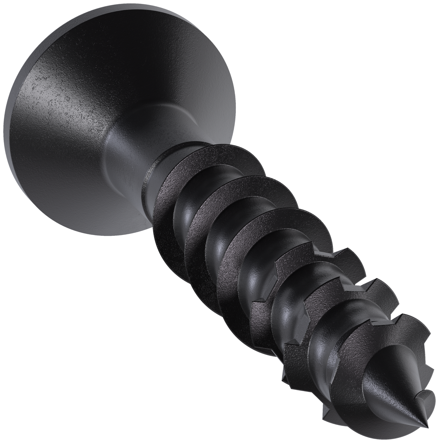 Simpson Strong-Tie TNTBL18114TF Titen Turbo™ — 3/16 in. x 1-1/4 in. 6-Lobe Flat-Head Concrete and Masonry Screw, Black (100-Qty) (Pack of 16)