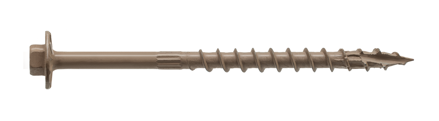 Simpson Strong-Tie SDWH19400DBMB Strong-Drive® SDWH™ TIMBER-HEX Screw — 0.195 in. x 4 in. 5/16 Hex, DB Coating (250-Qty) (Pack of 80)