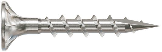 Simpson Strong-Tie T08C125WQC Fiber-Cement Screw — #8 x 1-1/4 in. #2 Square Wafer-Head, Type 316 (100-Qty) (Pack of 600)