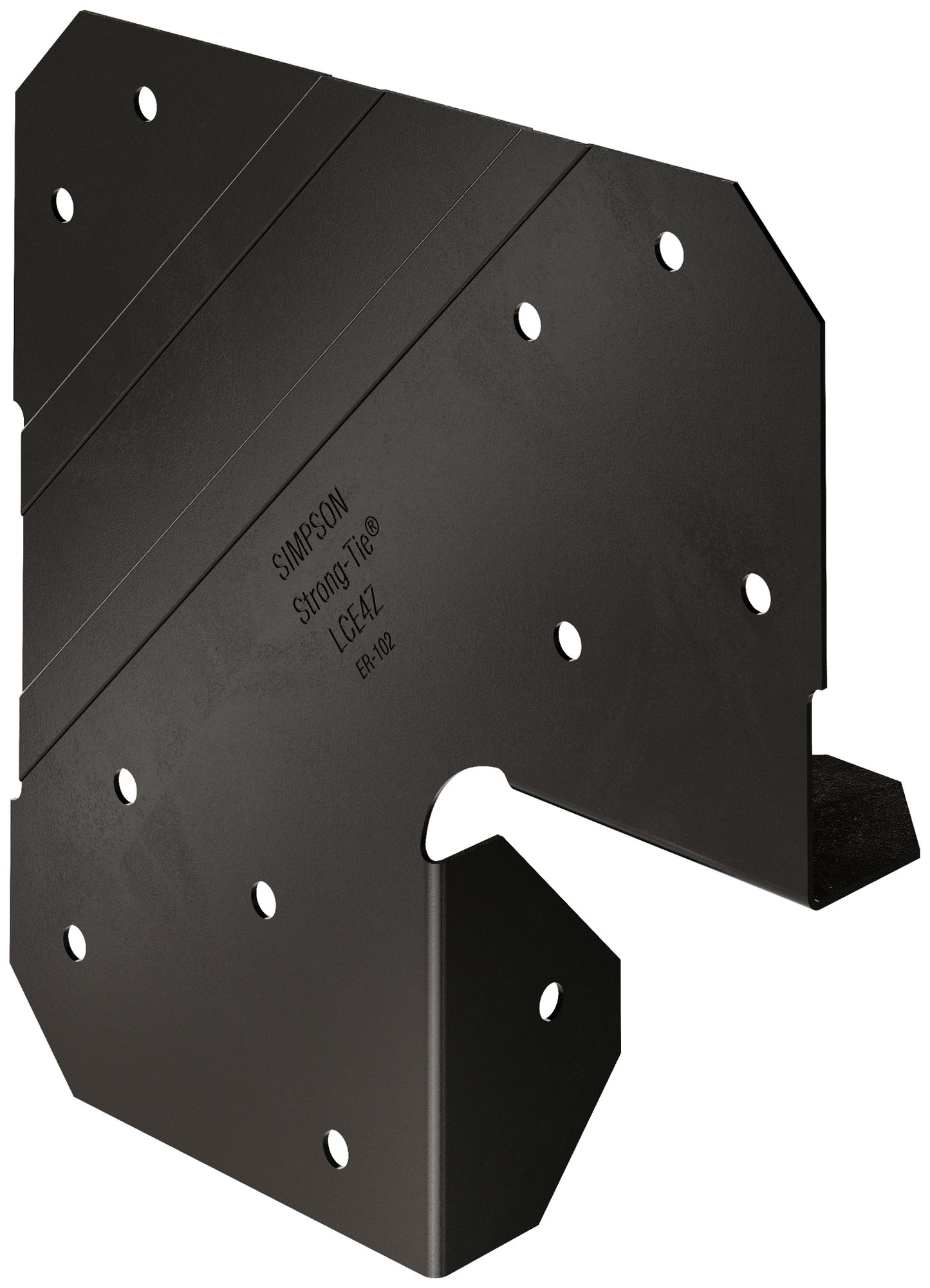 Simpson Strong-Tie LCE4PC Outdoor Accents® LCEPC ZMAX®, Black Powder-Coated End Post Cap for 4x