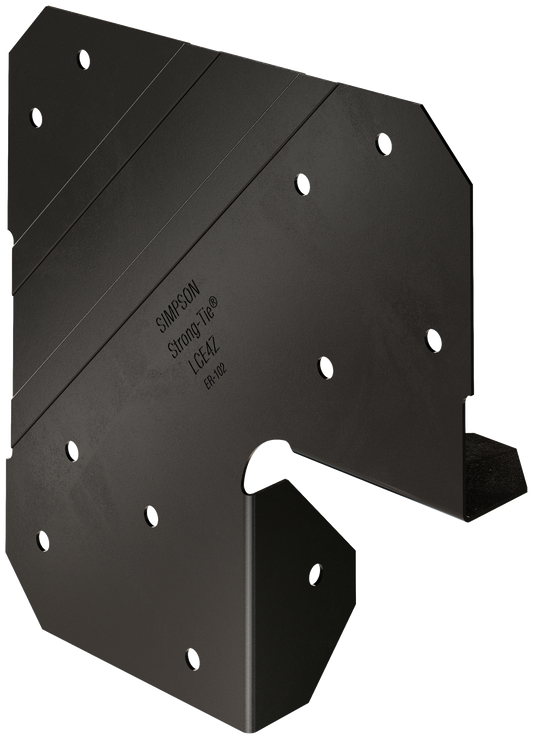 Simpson Strong-Tie LCE4PC Outdoor Accents® LCEPC ZMAX®, Black Powder-Coated End Post Cap for 4x (Pack of 3000)