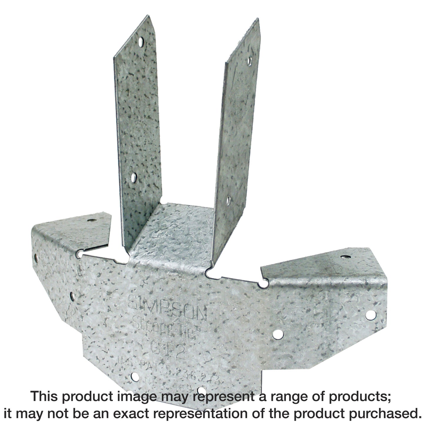 Simpson Strong-Tie GT2Z GT ZMAX® Galvanized 16-Gauge Gazebo Tie for 6-2x Rafters and Top Plate to Post (Pack of 960)
