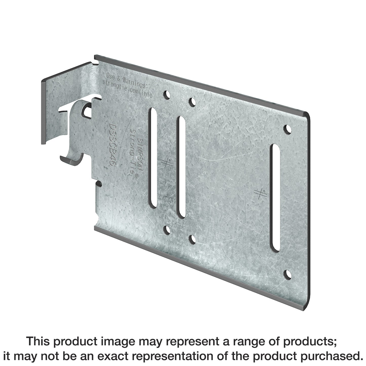Simpson Strong-Tie DSSCB43.5-KT25 DSSCB 4 in. x 3-1/2 in. Bypass Framing Drift Strut Connector w/ Screws (25-Qty)