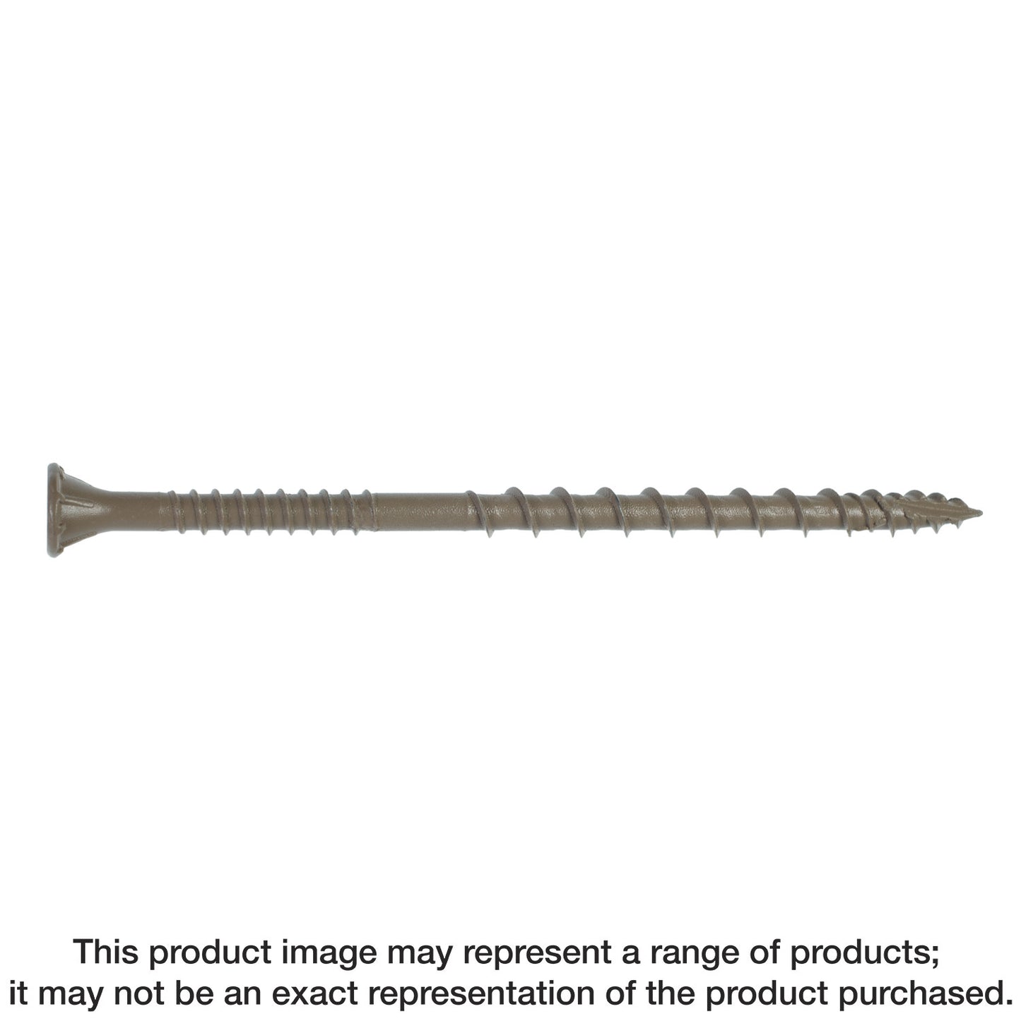 Simpson Strong-Tie DSVT312MB Deck-Drive™ DSV WOOD Screw — #10 x 3-1/2 in. T-25, Flat Head, Quik Guard®, Tan (1000-Qty)