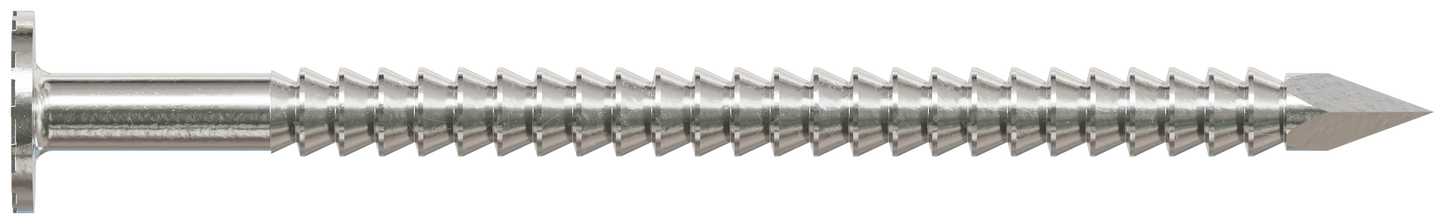 Simpson Strong-Tie T4KR51 Premium Siding Nail — 1-1/2-in. x 5/32-in. Head Dia., Type 316 Stainless Steel (1 lb.) (Pack of 10)