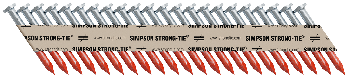 Simpson Strong-Tie N10BRPT3000 Strong-Drive® 33° SCN SMOOTH-SHANK CONNECTOR Nail — 1-1/2 in. x .148 in. Bright (3000-Qty)