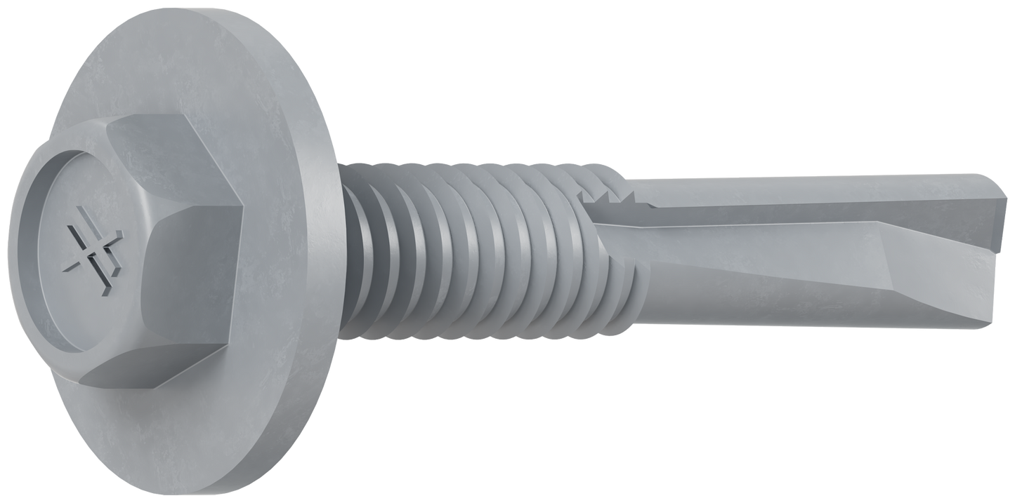 Simpson Strong-Tie XLQ114B1224-250 Strong-Drive® XL LARGE-HEAD METAL Screw — #12 x 1-1/4 in. 5/16 Hex (250-Qty) (Pack of 336)