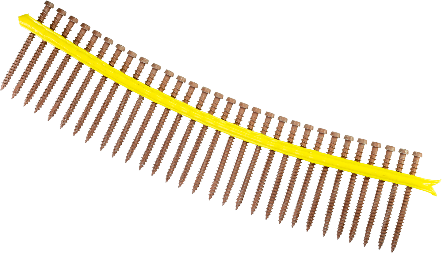 Simpson Strong-Tie DCU234STN03 Deck-Drive™ DCU COMPOSITE Screw (Collated) — #10 x 2-3/4 in. Quik Guard® Tan 03 (1000-Qty)