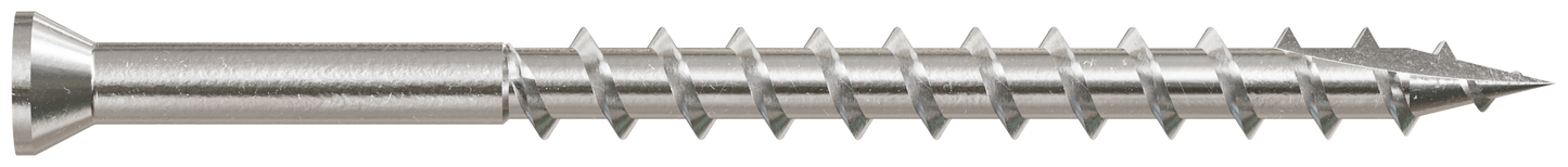 Simpson Strong-Tie T08250FT1 Trim-Head Screw, 6-Lobe Drive — #8 x 2-1/2 in. T-15 Type 316 (1 lb.) (Pack of 10)