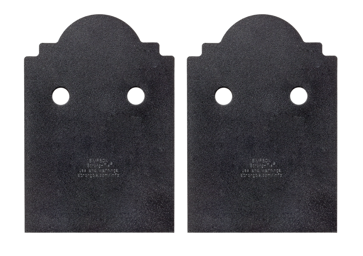 Simpson Strong-Tie APB66DSP Outdoor Accents® Mission Collection® ZMAX®, Black Post Base Side Plate for 6x (Qty-2) (Pack of 10)