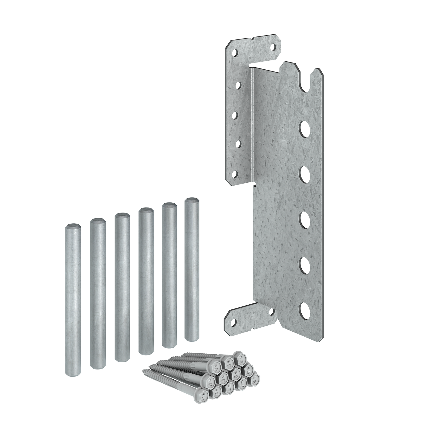 Simpson Strong-Tie CJT6ZL CJTZ® 12-Gauge ZMAX® Galvanized Concealed Joist Tie with (6) Long Pins (Pack of 256)