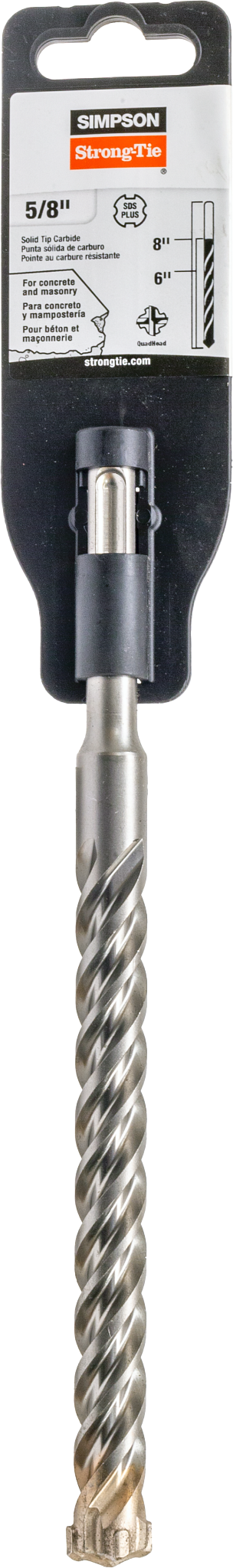 Simpson Strong-Tie MDPL06208Q 5/8 in. x 8 in. SDS-plus® Quad-Head Shank Drill Bit