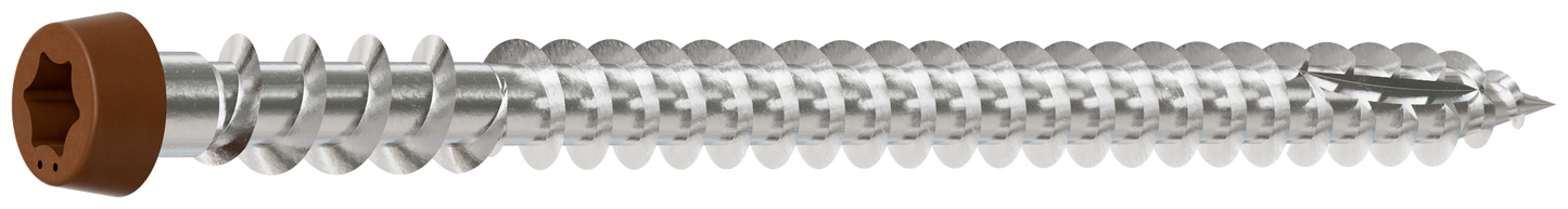 Simpson Strong-Tie DCU234P305RD Deck-Drive™ DCU COMPOSITE Screw — #10 x 2-3/4 in. T20, Type 305, Red (350-Qty) (Pack of 6)