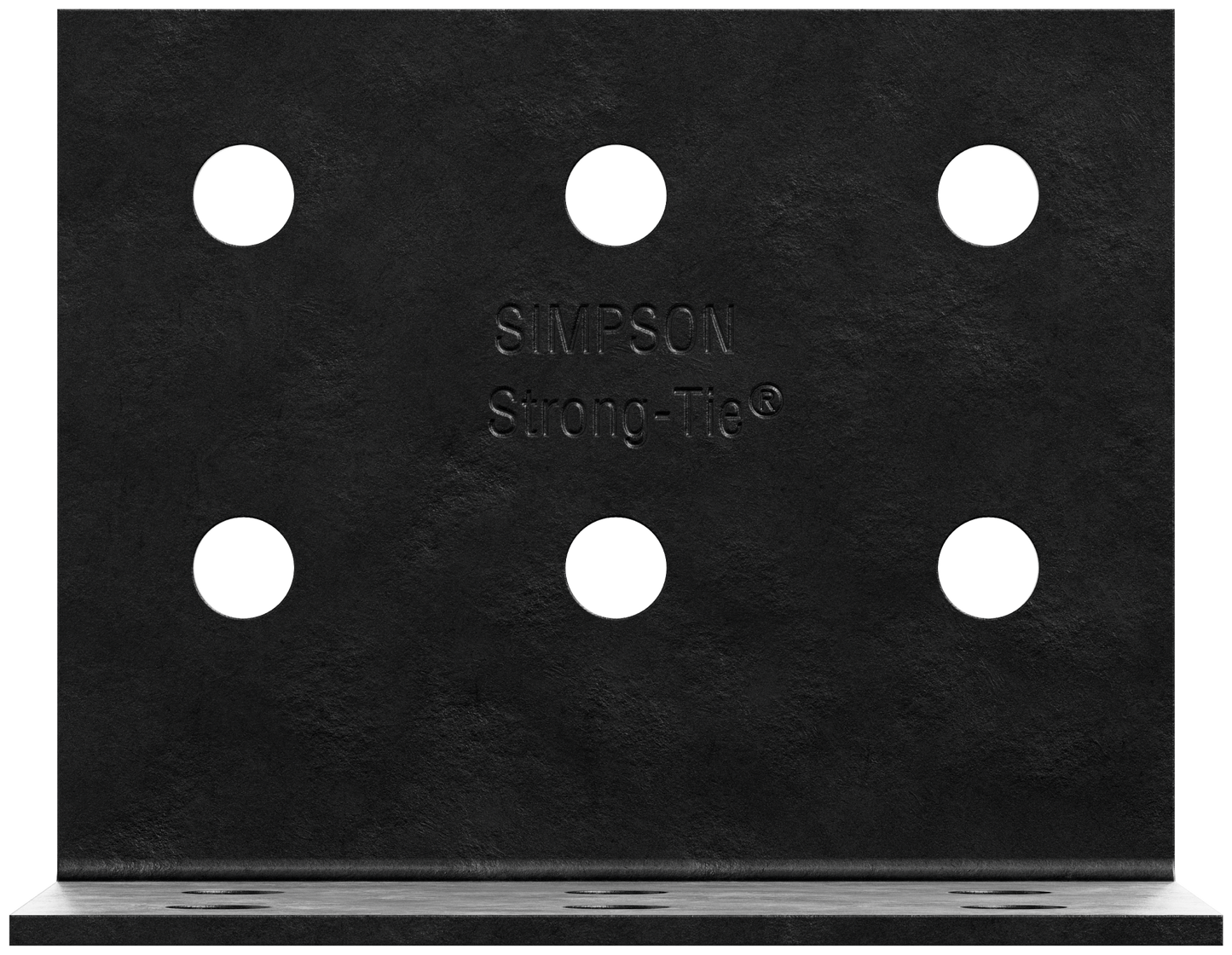 Simpson Strong-Tie HL79PC HLPC 7-1/4 in. x 9 in. Black Powder-Coated Ornamental Heavy Angle