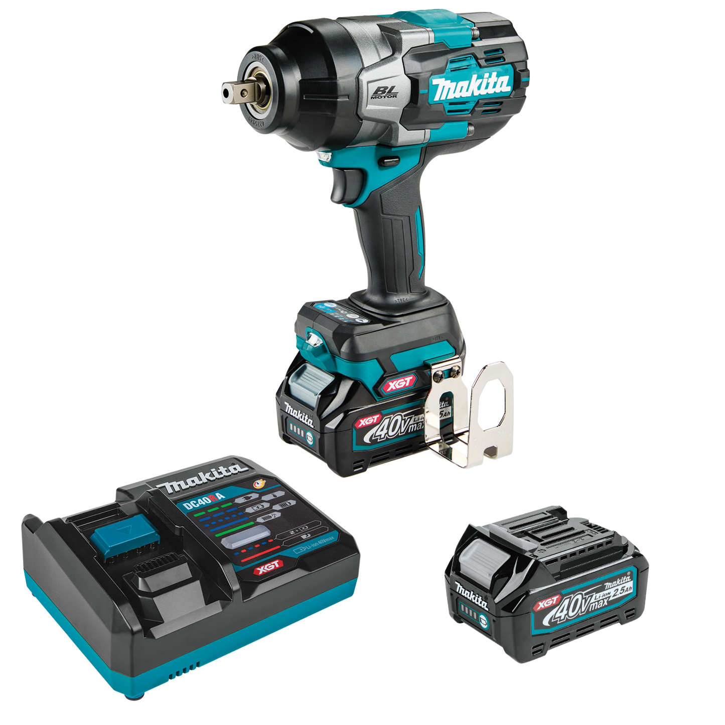 Makita GWT03D 40V max XGT® Brushless Cordless 4-Speed High-Torque 1/2" Sq. Drive Impact Wrench Kit w/ Detent Anvil (2.5Ah)