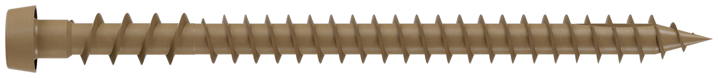 Simpson Strong-Tie DCU234SBR05 Deck-Drive™ DCU COMPOSITE Screw (Collated) — #10 x 2-3/4 in. Quik Guard® Brown 05 (1000-Qty)